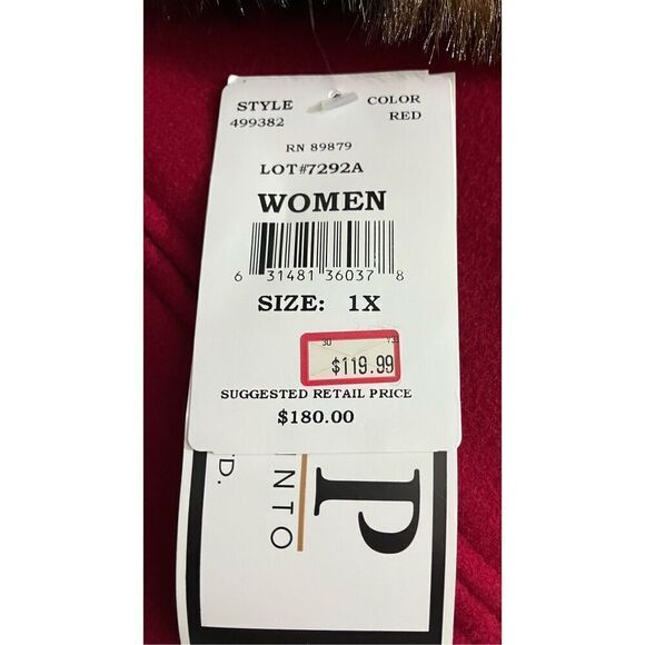 Mario De Pinto Luxurious Wool/Nylon Coat / SZ: 1X / NWT - Picture 8 of 9